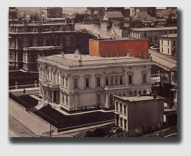 Charlie Crocker's fence (highlighted in orange) - definitely a "spite fence."