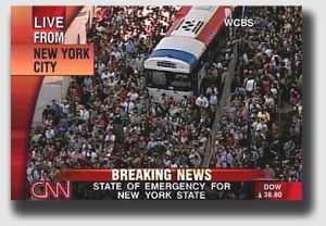 Tree trimming - boring. Mass panic - not so boring.