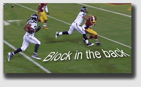 Clipping - not the "block in the back kind"