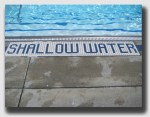 Not all shallow water is so well labeled.