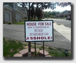 The Rileys could have used this sign ...