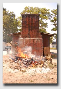 Mendes installed a barbeque pit on the disputed land ... do you think the Bachants were ever invited to a pig roast?