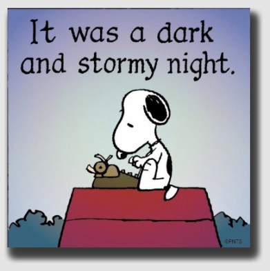 Snoopy made the opening line of Paul Clifford one of the most famous in the history of pedestrian writing.