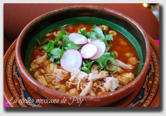 Pozole - the national dish of Mexico.