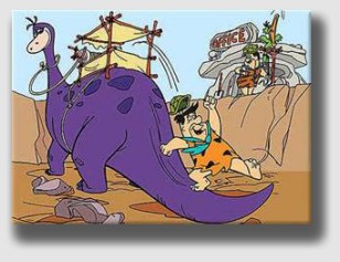 Fred Flintstone's boss dictated the hours, methods and conditions of work. Hence, Fred was an employee.