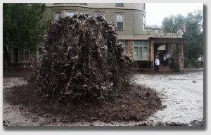 Erupting effluvient ...