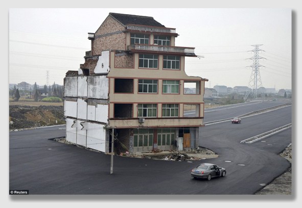 Some road-widening projects can get quite close to buildings. Be sure to check on the width of the highway easement before you build.