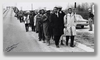 The majestic courage shown by the Selma marchers 50 years ago, as well as by countless others who, by acts large and small, defended the equality we now identify as a bedrock principle of our society and legal system, fortunately cannot be undone by knuckleheads like today's  plaintiff.