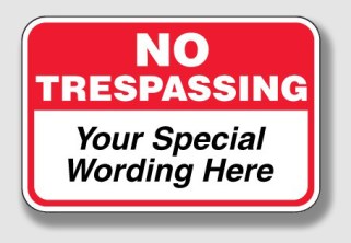 Eisfeld should have gotten this sign with special wording, "And don't cut down my trees, Martin!"