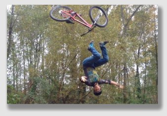 Mountain biking, as Mr. Quackenbush learned, can be challenging.