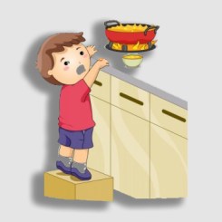 Hey, people ... the kid was 3 years old. Maybe you could watch him, huh?