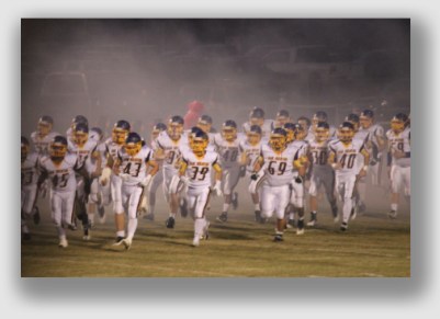 The Sam Houston Broncos - fearsome (especially with the smoke), but they won't be playing Sunday, either.